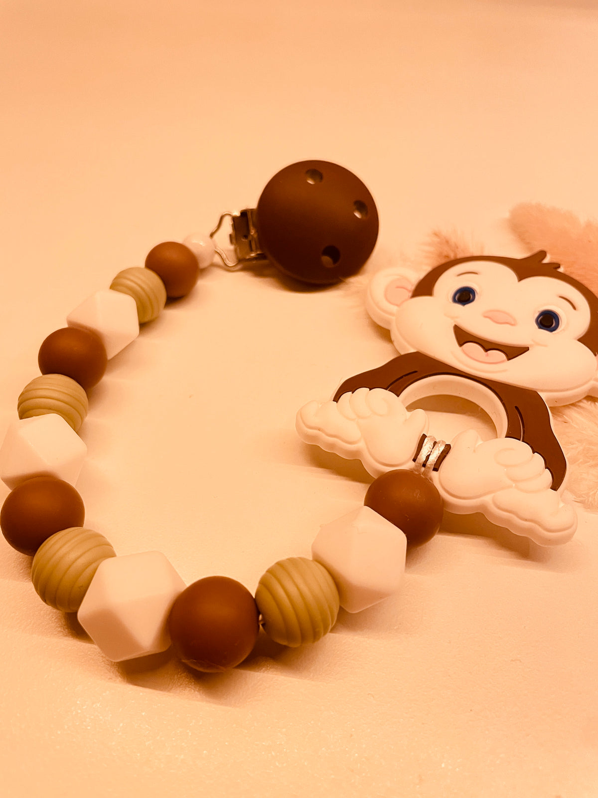 Beißkette Affe braun grün weiß 9,90€, statt 19,90€