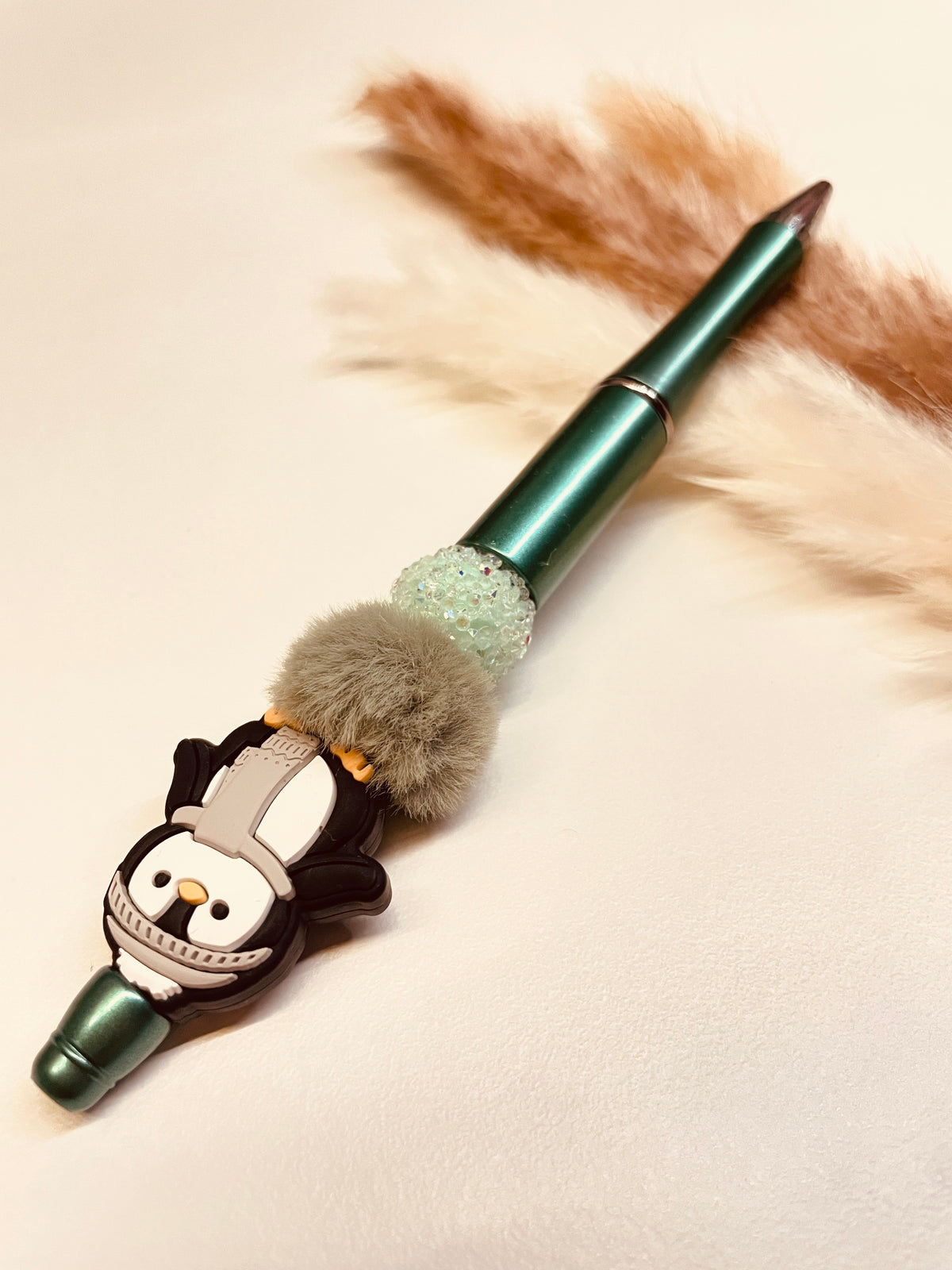 Kugelschreiber Pinguin grün