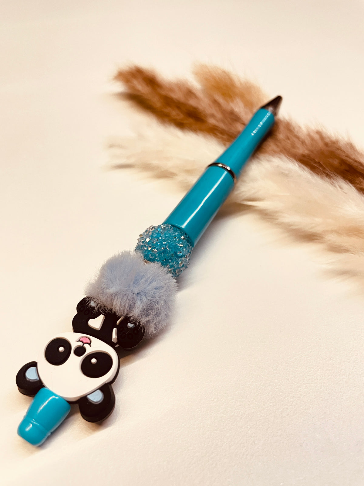 Kugelschreiber Panda blau