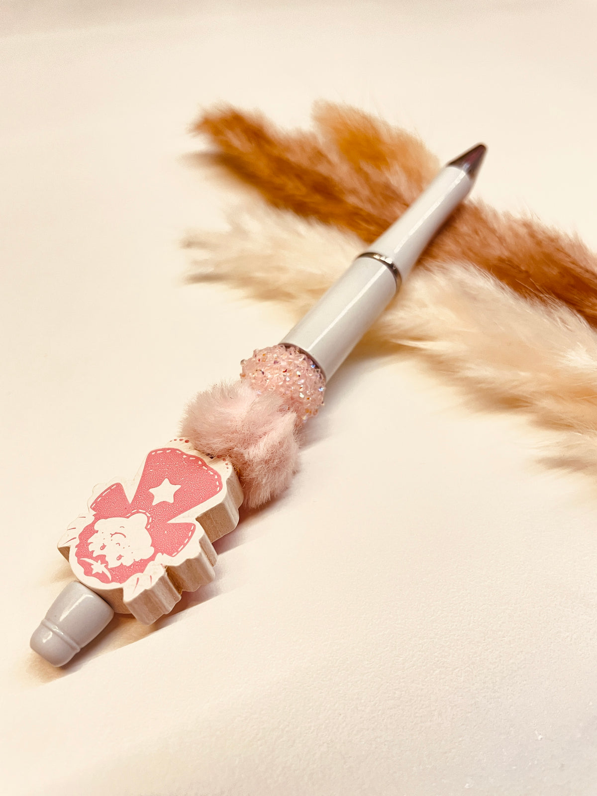 Kugelschreiber Schutzengel rosa weiß