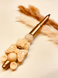 Kugelschreiber Maus beige gold