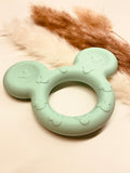 Silikonring Maus mint für Schnullerketten