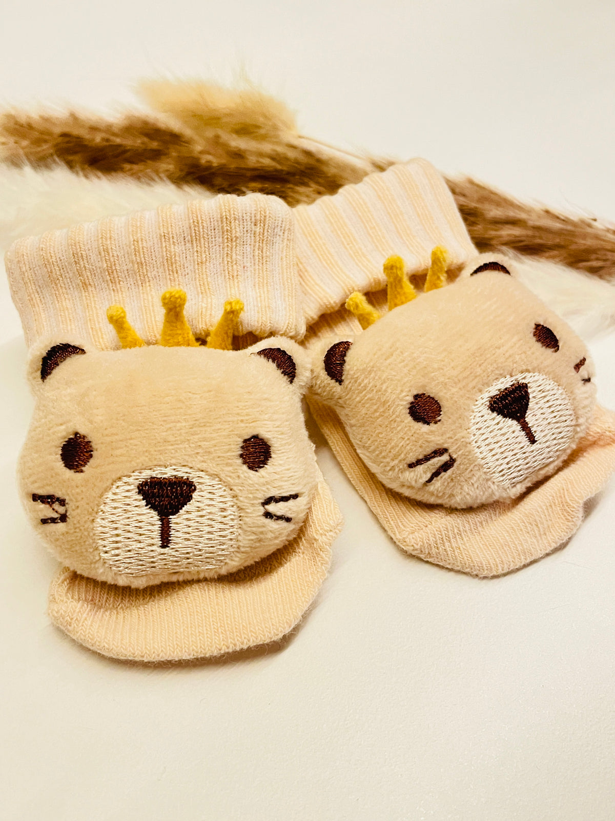 Söckchen Tiger beige
