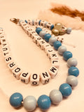 ABC & Rechenkette personalisiert Koala blau Einschulung Schule Geschenk Junge blau Schultüte