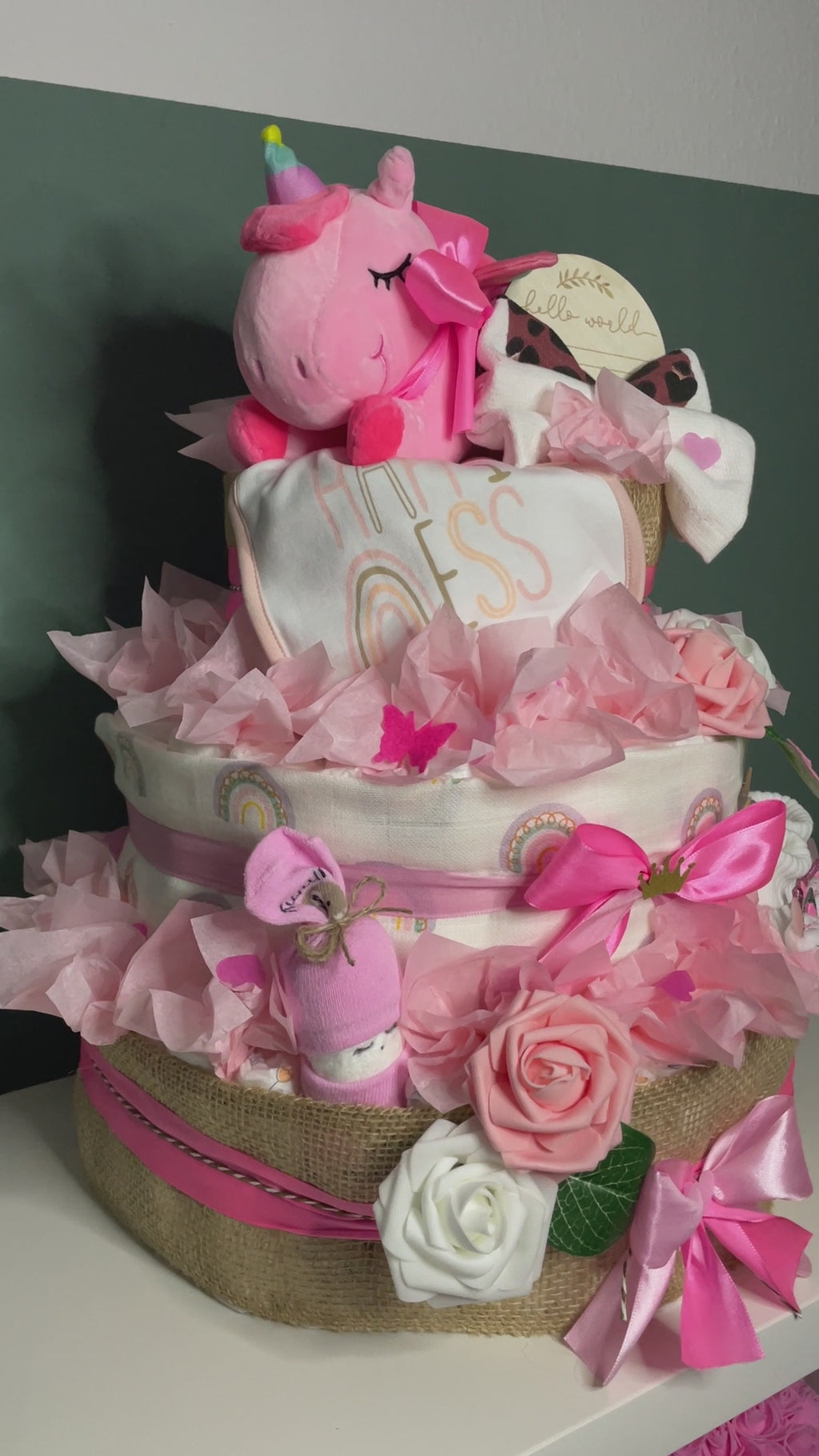 Windeltorte XXL Einhorn