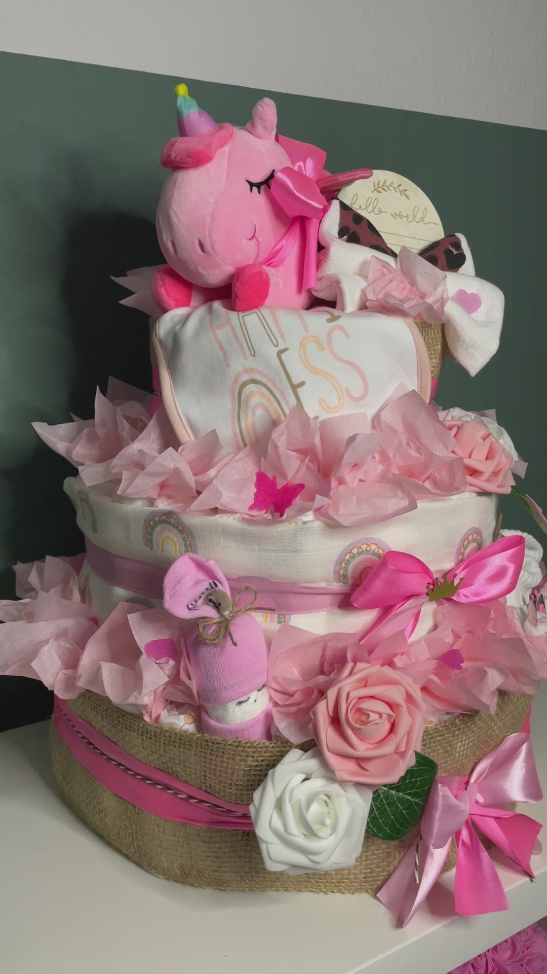 Windeltorte XXL Einhorn