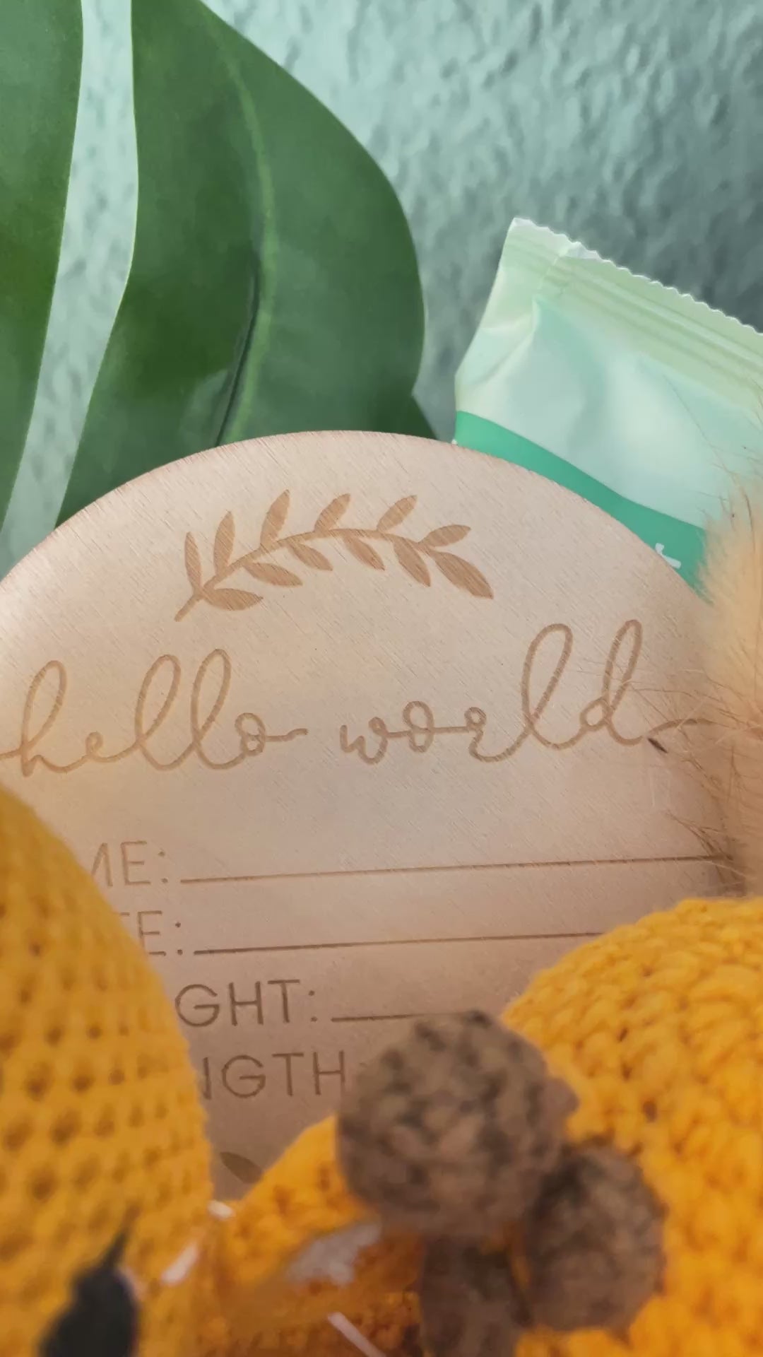 Windelkorb Windeltorte Giraffe Häkeltier, Häkelrassel, Schnullerkette 69,90€, statt 89,90€